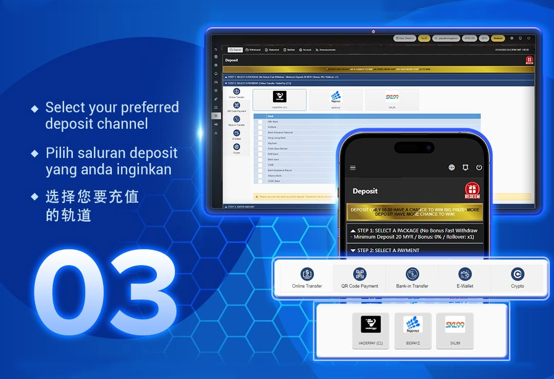 A9Play Sign Up Deposit Step Screenshot 3